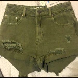 Olive Green Shorts